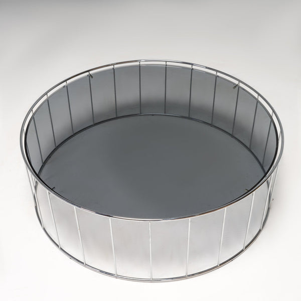 Minotti by Rodolfo Dordoni Caulfield Round Glass Coffee Table - REHAUS - Rodolfo Dordoni