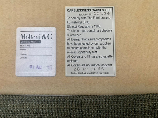 Molteni & C Turner 5 - Seat L - Shape Sofa - In Neutral Woven Fabric @ REHAUS