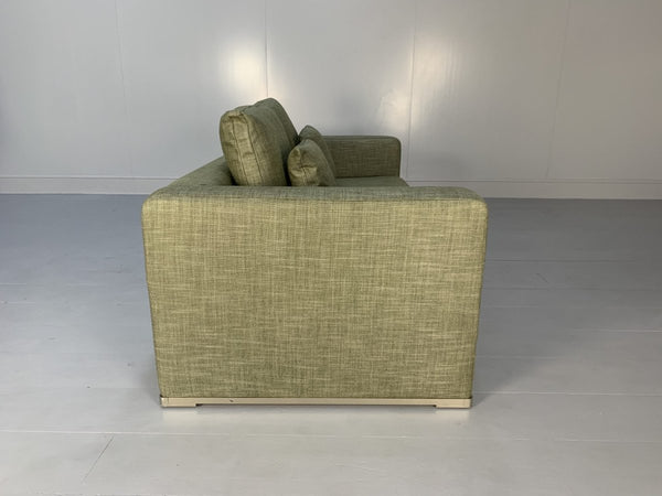 Pair of B&B Italia Omnia Sofas - 2.5 - Seat - In Pale Green Linen @ REHAUS