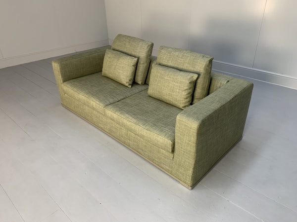 Pair of B&B Italia Omnia Sofas - 2.5 - Seat - In Pale Green Linen @ REHAUS