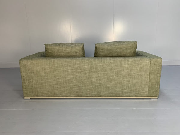 Pair of B&B Italia Omnia Sofas - 2.5 - Seat - In Pale Green Linen @ REHAUS