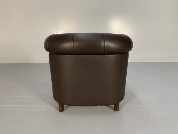 Poltrona Frau Arcadia Armchair - In Pelle Frau Dark Brown Leather @ REHAUS