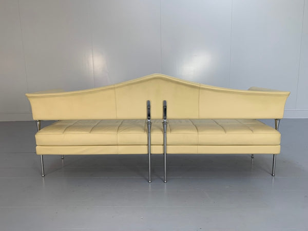 Poltrona Frau Hydra Castor 3 - Seat Sofa - In Cream Pelle Frau SC Leather @ REHAUS