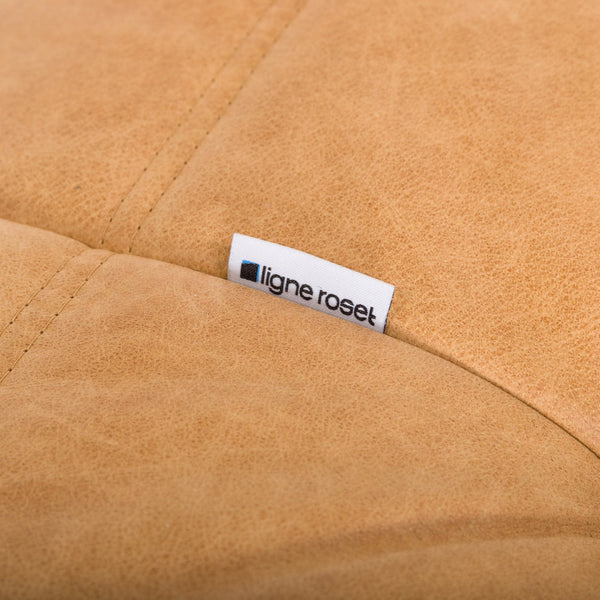 Pre Order Ligne Roset by Michel Ducaroy Camel Brown Leather Togo, Set of four @ REHAUS