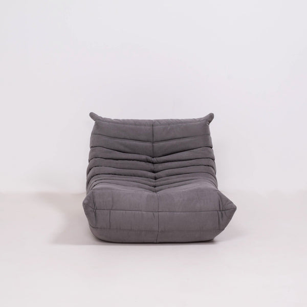 Pre Order Ligne Roset by Michel Ducaroy Togo Grey Modular Sofa and Footstool, Set of Five @ REHAUS