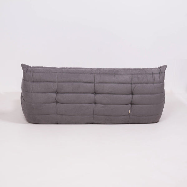 Pre Order Ligne Roset by Michel Ducaroy Togo Grey Modular Sofa and Footstool, Set of Five @ REHAUS