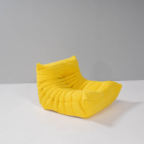 Pre Order Ligne Roset by Michel Ducaroy Togo Yellow Modular Sofa and Footstool, Set of Five @ REHAUS