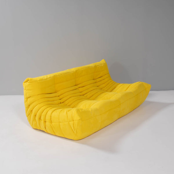 Pre Order Ligne Roset by Michel Ducaroy Togo Yellow Modular Sofa and Footstool, Set of Five @ REHAUS