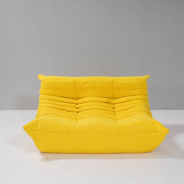 Pre Order Ligne Roset by Michel Ducaroy Togo Yellow Modular Sofa and Footstool, Set of Five @ REHAUS