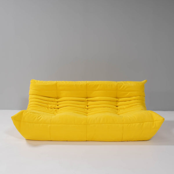 Pre Order Ligne Roset by Michel Ducaroy Togo Yellow Modular Sofa and Footstool, Set of Five @ REHAUS