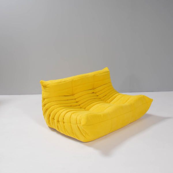 Pre Order Ligne Roset by Michel Ducaroy Togo Yellow Modular Sofa and Footstool, Set of Five @ REHAUS