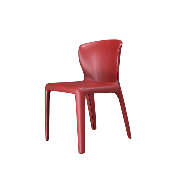 Red Leather Cassina Hola Dining Chair, Set of Six @ REHAUS
