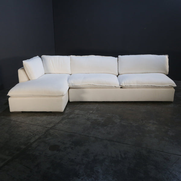Restoration Hardware Costera Cream Sectional Sofa @ REHAUS