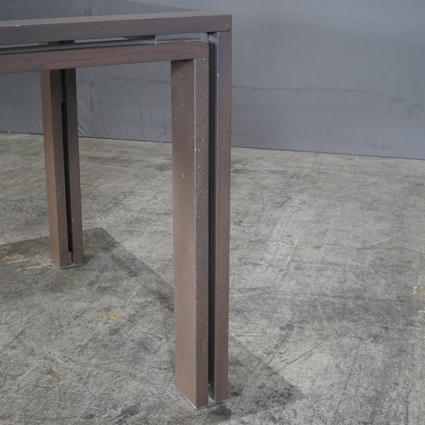 Roche Bobois Anthracite and Smoked Glass Box Dining Table @ REHAUS