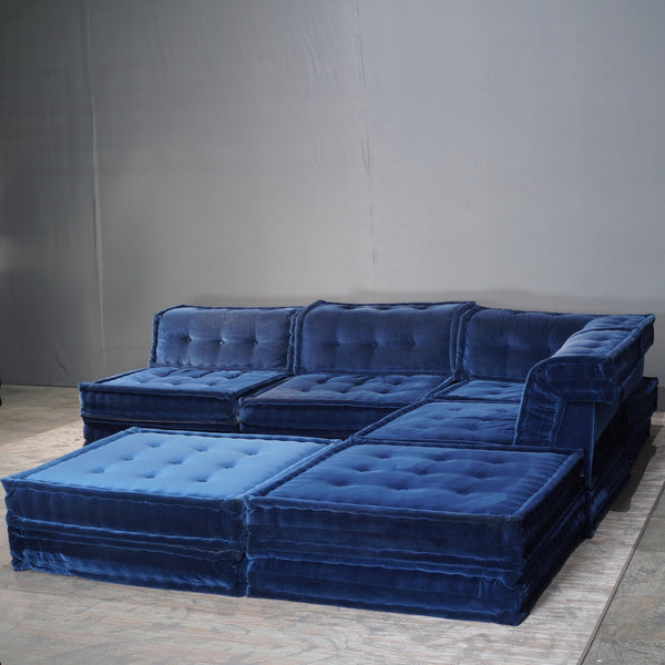 Roche Bobois Cotton Velvet Mah Jong Sofa, Set of 12 @ REHAUS