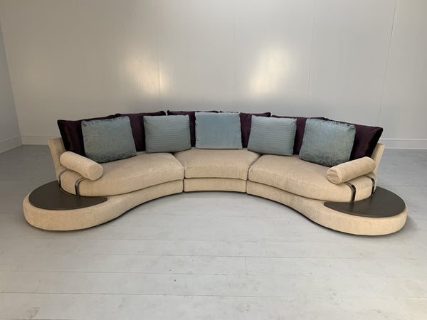 Roche Bobois Formentera Sofa - 5 - Seat Curved - In Chenille @ REHAUS