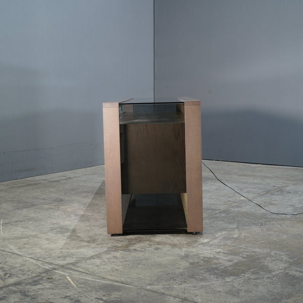 Roche Bobois Glassbox Sideboard in Anthracite & Smoked Glass @ REHAUS