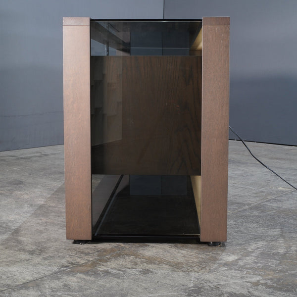 Roche Bobois Glassbox Sideboard in Anthracite & Smoked Glass @ REHAUS