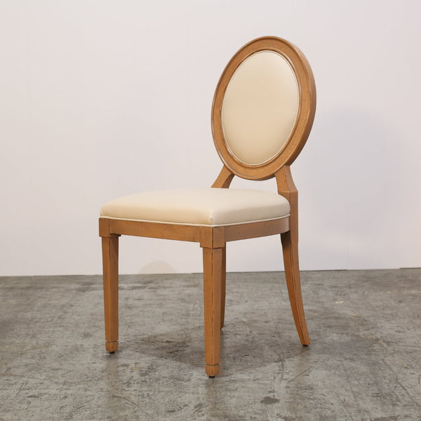 Roche Bobois Hortense Cream Leather Dining Chairs, Set of Six @ REHAUS