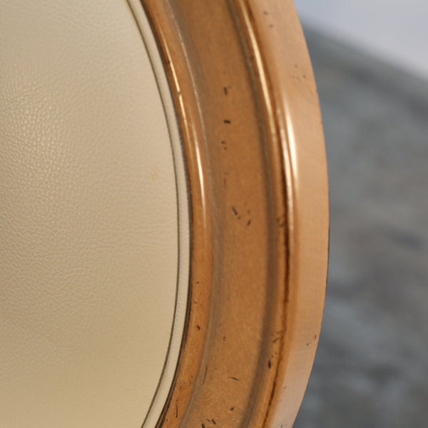 Roche Bobois Hortense Cream Leather Dining Chairs, Set of Six @ REHAUS