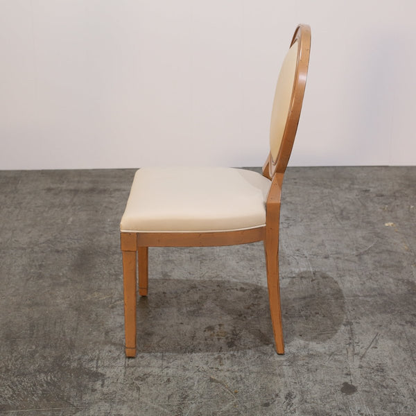 Roche Bobois Hortense Cream Leather Dining Chairs, Set of Six @ REHAUS