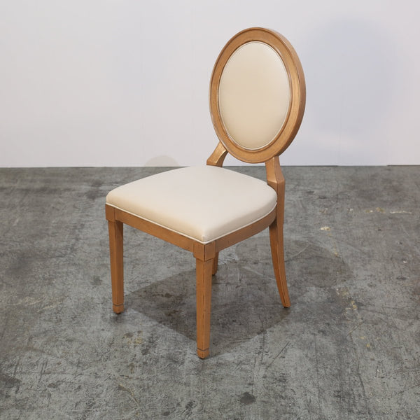 Roche Bobois Hortense Cream Leather Dining Chairs, Set of Six @ REHAUS