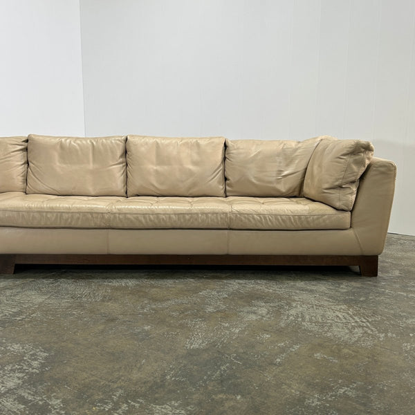 Roche Bobois Three Seater Serenite Leather Sofa by Giovanni Soressi @ REHAUS
