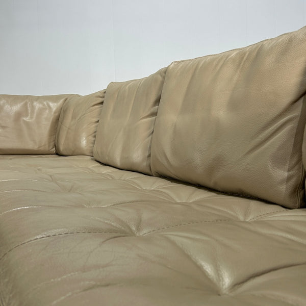 Roche Bobois Three Seater Serenite Leather Sofa by Giovanni Soressi @ REHAUS