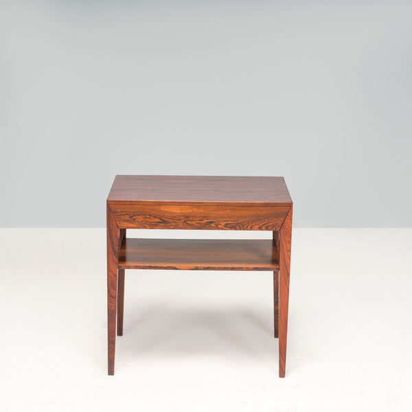 Severin Hansen For Haslev Møbelsnedkeri Rosewood Side Table With Drawer, 1960s - REHAUS - Severin Hansen