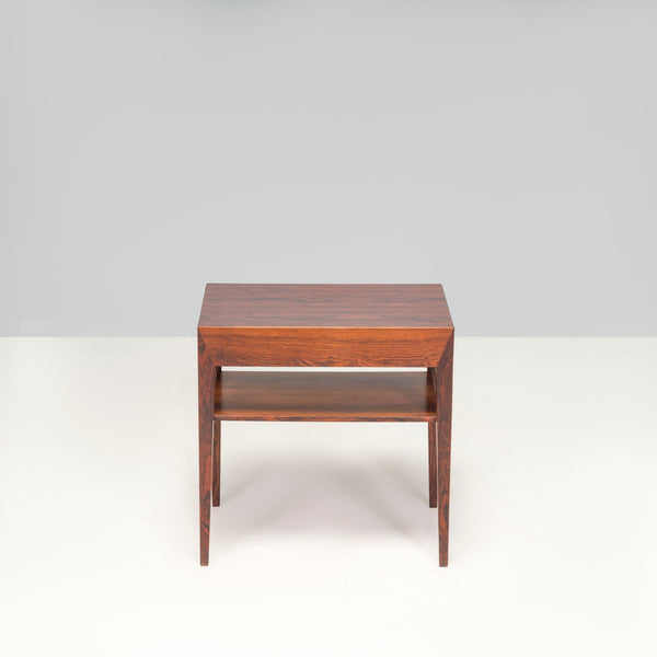 Severin Hansen For Haslev Møbelsnedkeri Rosewood Side Table With Drawer, 1960s - REHAUS - Severin Hansen