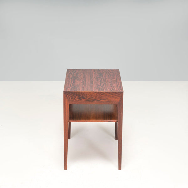 Severin Hansen For Haslev Møbelsnedkeri Rosewood Side Table With Drawer, 1960s - REHAUS - Severin Hansen