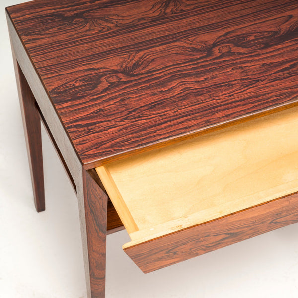 Severin Hansen For Haslev Møbelsnedkeri Rosewood Side Table With Drawer, 1960s - REHAUS - Severin Hansen