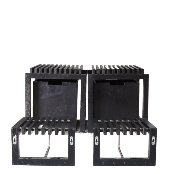 Skagerak & Fritz Hansen Black Cutter Mini Wardrobe Wall Hanging by Niels Hvass - REHAUS - Skagerak