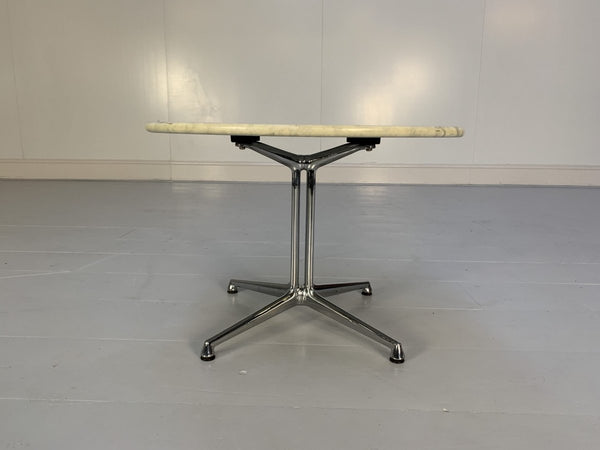 Vitra La Fonda Eames Chair & Marble Table - In Black Hopsack @ REHAUS