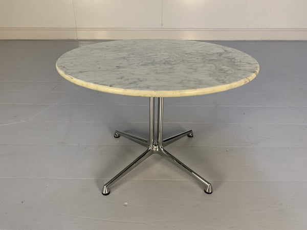 Vitra La Fonda Eames Chair & Marble Table - In Black Hopsack @ REHAUS