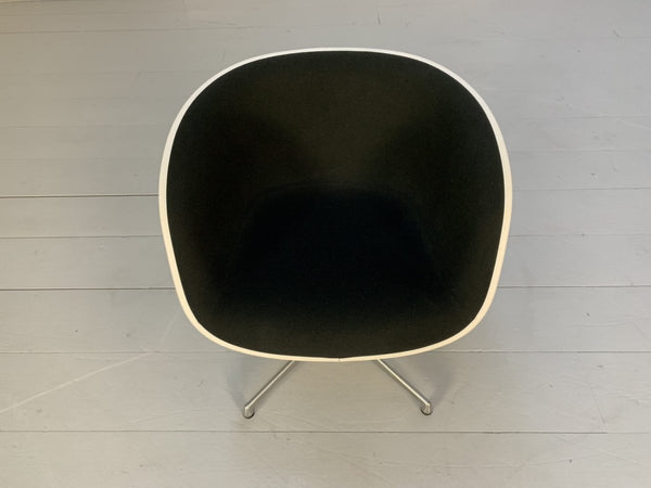 Vitra La Fonda Eames Chair & Marble Table - In Black Hopsack @ REHAUS