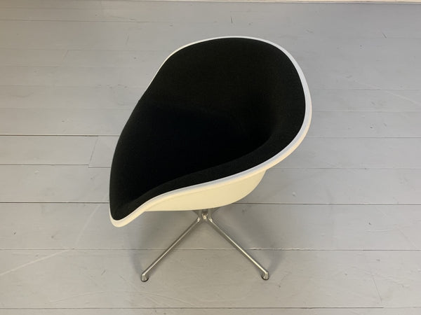Vitra La Fonda Eames Chair & Marble Table - In Black Hopsack @ REHAUS