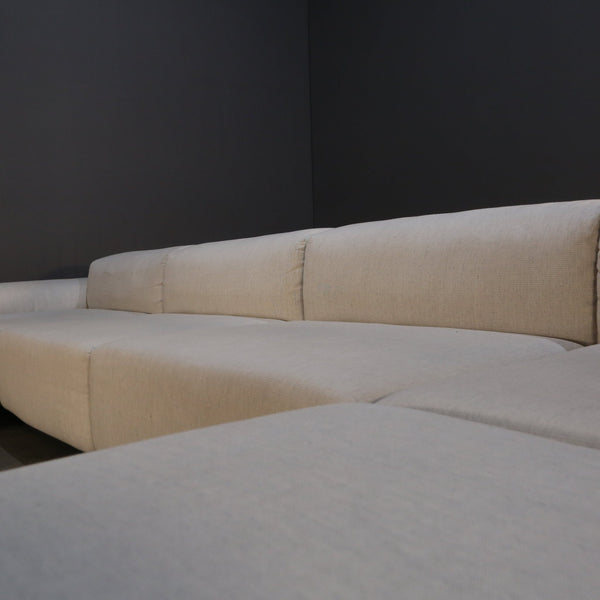 Vitra Soft Modular Four Seater Sofa and Ottoman by Jasper Morrison @ REHAUS