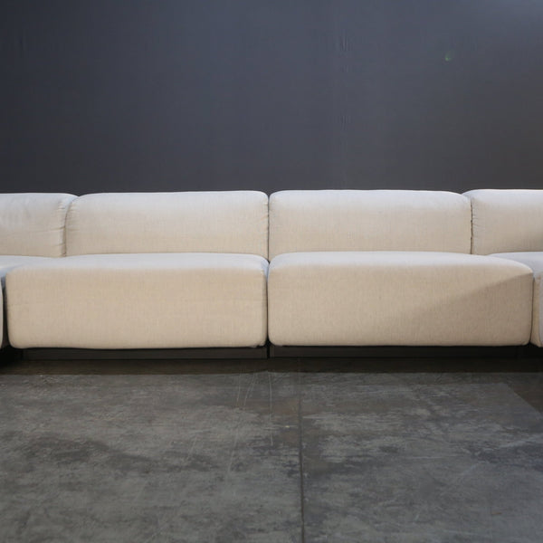 Vitra Soft Modular Four Seater Sofa and Ottoman by Jasper Morrison @ REHAUS
