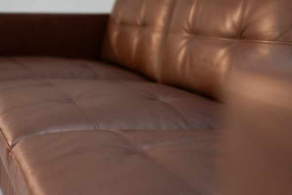 Walter Knoll Foster 502.30 3 - Seat Sofa - In Dark Brown Leather @ REHAUS