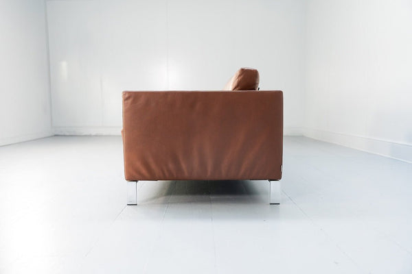 Walter Knoll Foster 502.30 3 - Seat Sofa - In Dark Brown Leather @ REHAUS