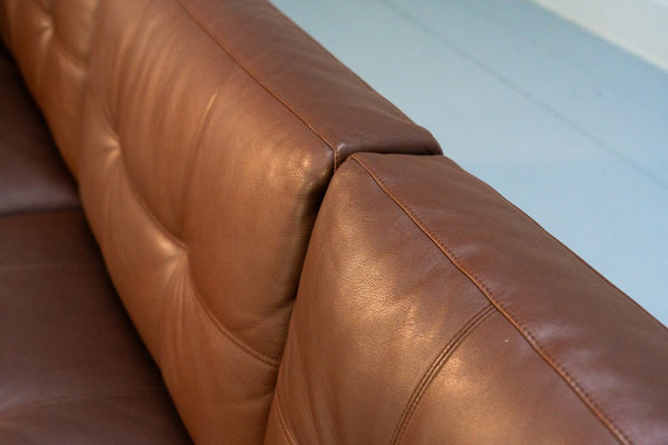 Walter Knoll Foster 502.30 3 - Seat Sofa - In Dark Brown Leather @ REHAUS