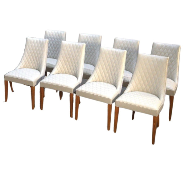 White Dining Chair by Malerba, Set of Eight @ REHAUS