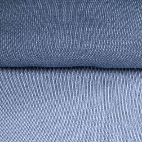 Wrought Iron Outdoor Light Blue and Cream Dining Chairs, Set of 6 - REHAUS - Bespoke