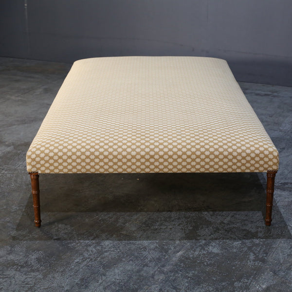 Yellow Patterned Chesterfield Table @ REHAUS