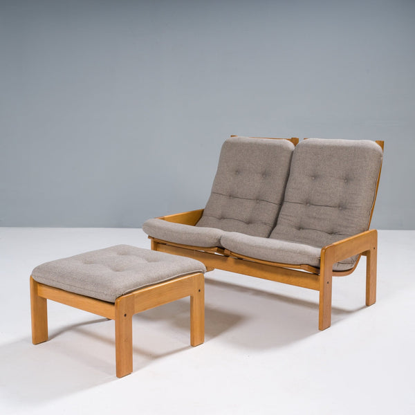 Yngve Ekström for Swedese Set of Two Sofas, Footstool and Coffee Table Set, 1960s - REHAUS - Yngve Ekström