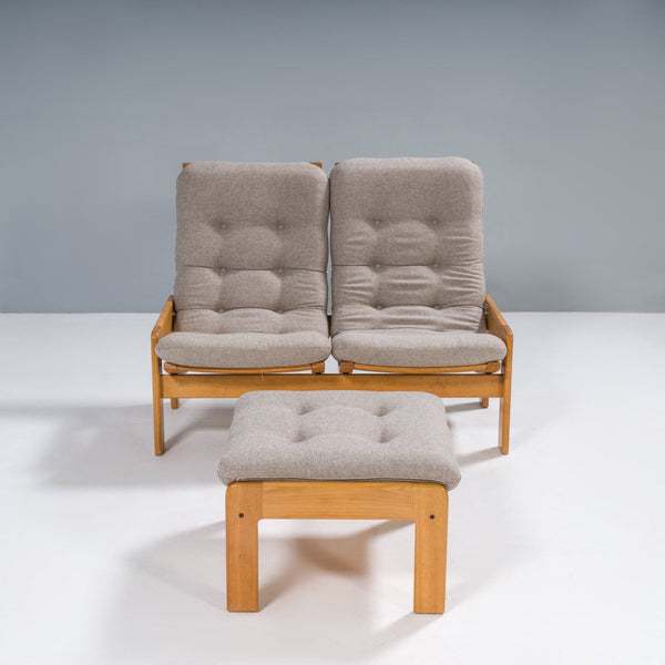 Yngve Ekström for Swedese Set of Two Sofas, Footstool and Coffee Table Set, 1960s - REHAUS - Yngve Ekström
