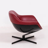 Cassina by Jean-Marie Massaud 277 Auckland Red Leather Lounge Armchair