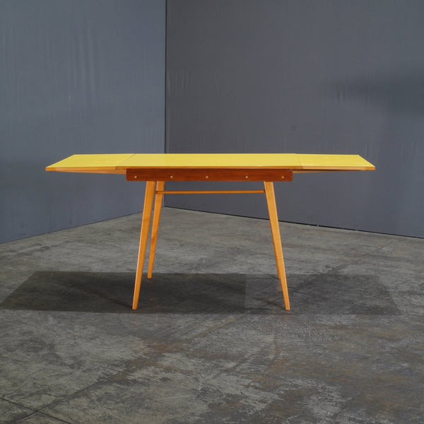 1960s Formica Folding Dining Table in Yellow - REHAUS - Unknown