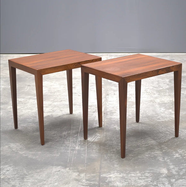 1960s Rosewood side table by Severin Hansen for Haslev Møbelsnedker - REHAUS - Haslev Mobelsnedkeri